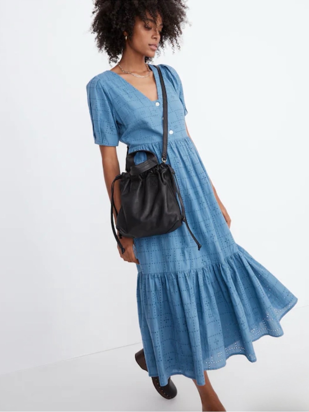 Madewell The Piazza Crossbody / Handbag Bag In True Black OS